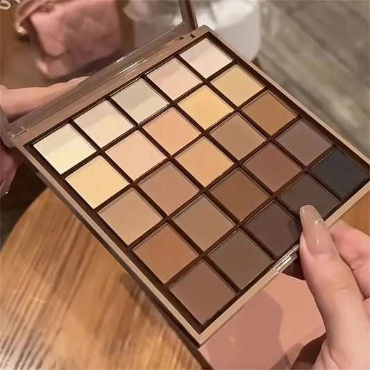 25 Neutral Eyeshadow Palette – Matte & Shimmer Earth Tones