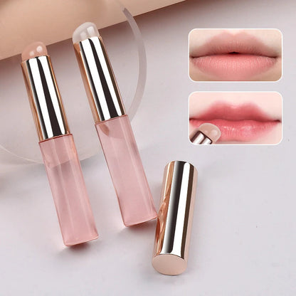 Angled Silicone Lip Brush - Soft, Portable Concealer & Lipstick Applicator